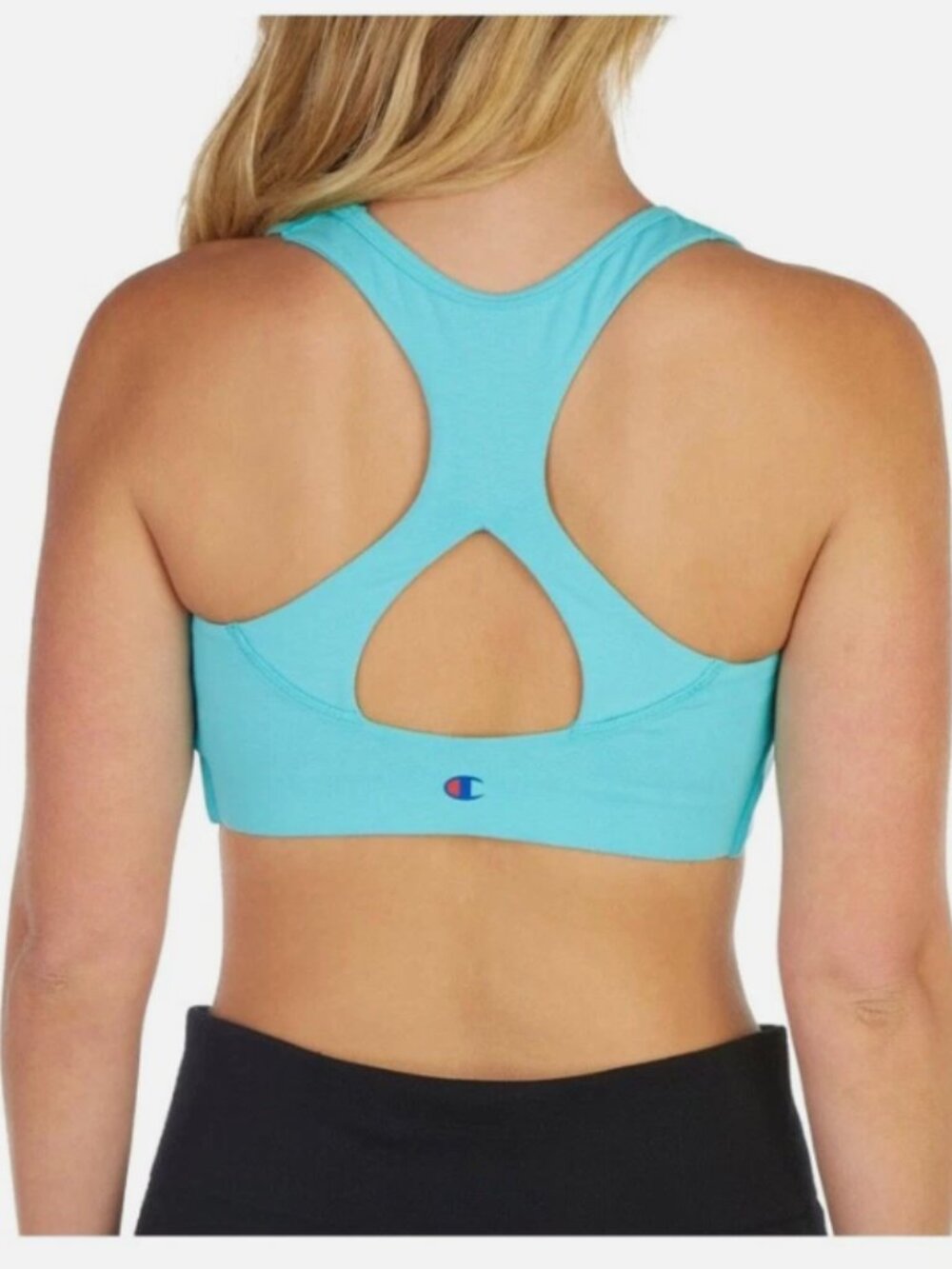 New CHAMPION The Authentic Racerback Sports Bra Multicolor Logo (Large) - Picture 2 of 11